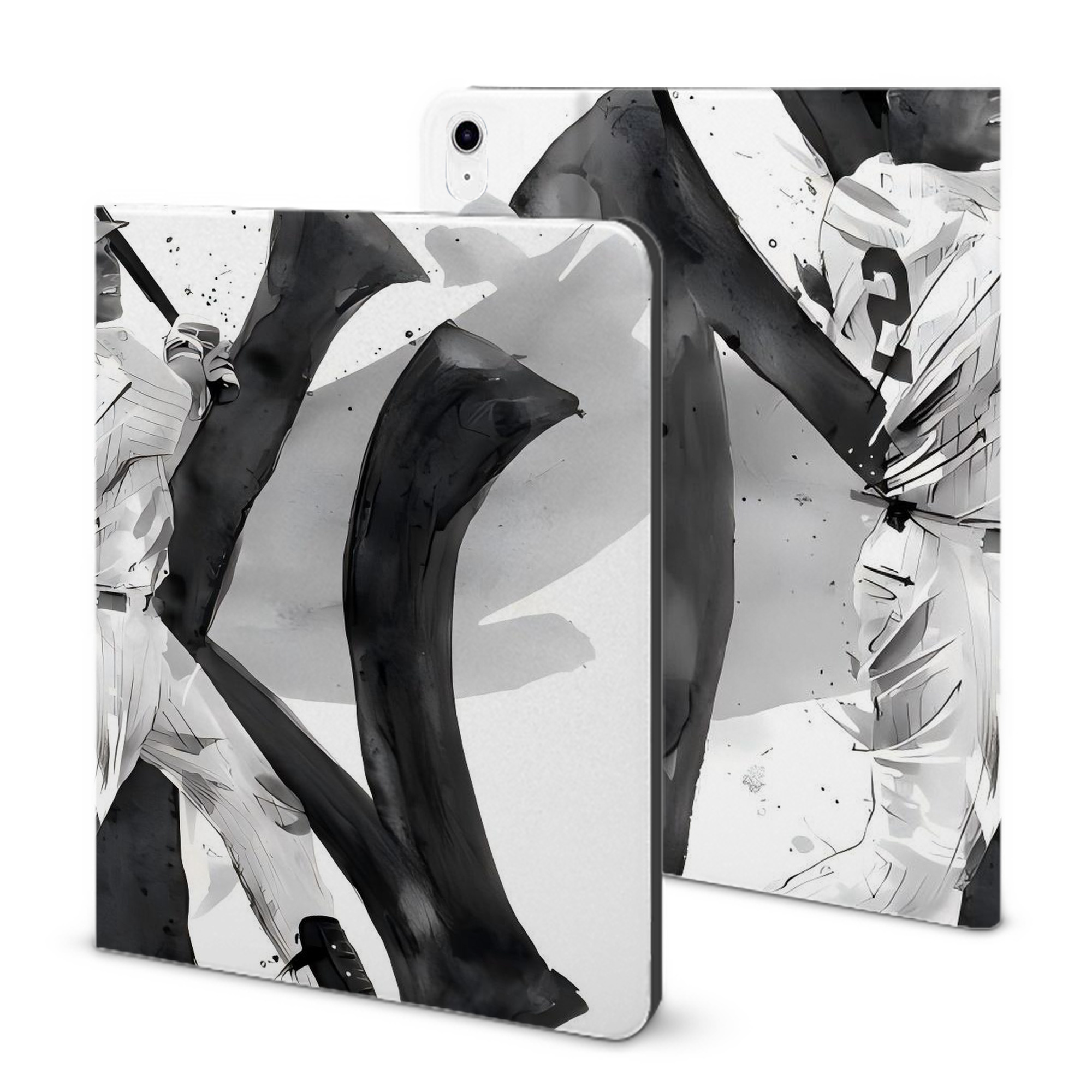 Derek Jeter 71 IPad Case Without Pencil Slot – Book-Style Cover With PU Leather & TPU – Slim, Durable, Scratch-Resistant, Full Protection & Easy Access